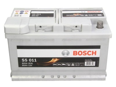 АККУМУЛЯТОР BOSCH SILVER S5 85AH 800A DOSTAWA МОНТАЖ НИКОЛАЕВ