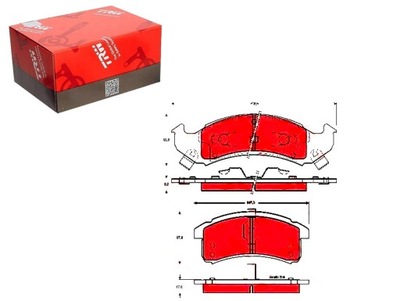 TRW КОЛОДКИ ТОРМОЗНЫЕ BUICK LESABRE PARK AVENUE CAD