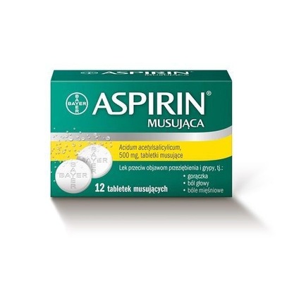 Aspirin Ultrafast 0,5 g, 12 tabletek musujących