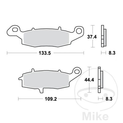 TRINKELĖS STABDŽIŲ PRIEKINIAI TRW MCB681SV SUZUKI 