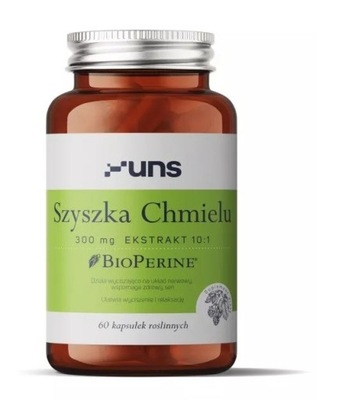 Szyszka chmielu 300mg 60 kaps. UNS Humulus lupulus