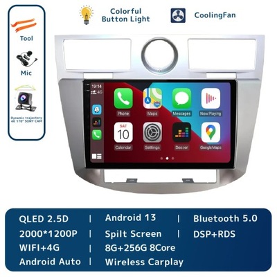 NAWIGATOR GPS PARA CHRYSLERA SEBRING CIRRUS 2007-2010 RADIO DE AUTOMÓVIL CARPLAY AUTO  