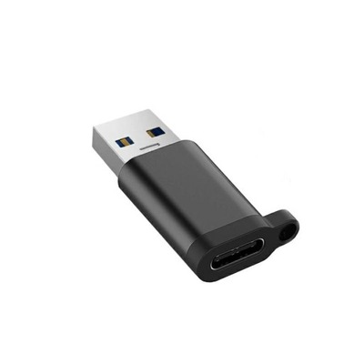 Adapter przejściówka z USB C Typ C na USB czarny 2