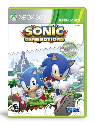 SONIC GENERATIONS XBOX 360 / X360 / GRA NA PŁYCIE