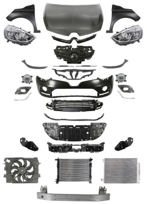 Renault clio iv 16-19 перед бампер pas фара фото №1