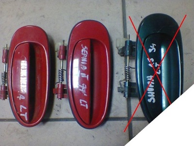 Kia shuma i sephia ii 97-01 ручка ліва задня задня фото №1