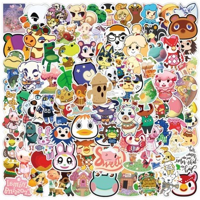 100 ШТУКИ ŚLICZNE GRY ANIMAL CROSSING НАКЛЕЙКИ GRA LOL1102