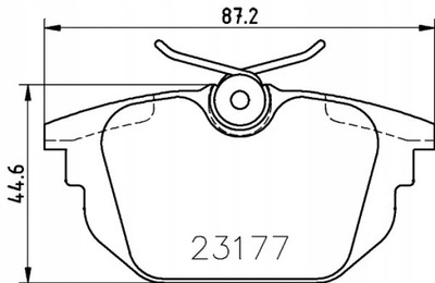 ZAPATAS HAM MINTEX MDB1876 FIAT BRAVO 2.0 20V 95-01  