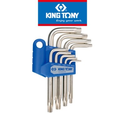 КОМПЛЕКТ IMBUSÓW 9 ШТ. 1147 - TORX Z OTWOREM T10 -