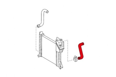 ТРУБА ПАТРУБОК РАДИАТОРА MERCEDES SPRINTER 2.3 310 2.9