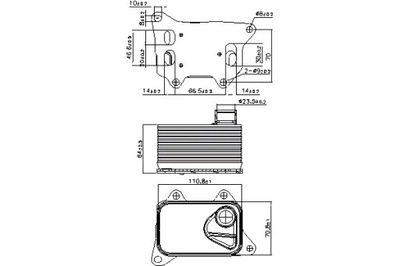 NISSENS РАДІАТОР МАСЛА AUDI A1 A3 A4 ALLROAD B8 A4 ALLROAD B9 A4 B8