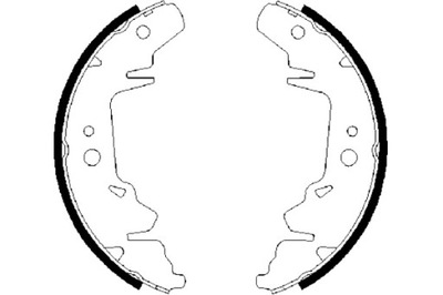 TOMEX BRAKES ZAPATAS DE TAMBOR DE FRENADO JUEGO CHRYSLER VOYAGER 95-01  