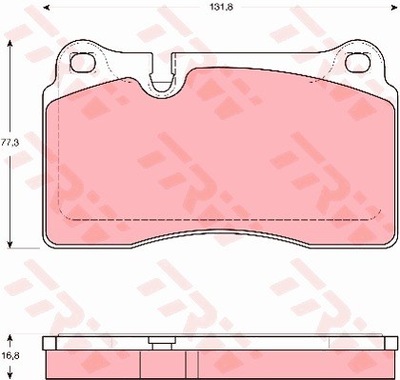 ZAPATAS DE FRENADO PARTE DELANTERA VW TOUAREG 2003-  