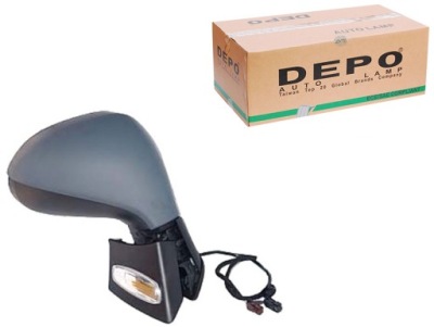 Дзеркало правий peugeot 207 06- depo фото №1