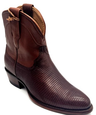 Tecovas Womens The Casey Bourbon Lizard Dark Brown