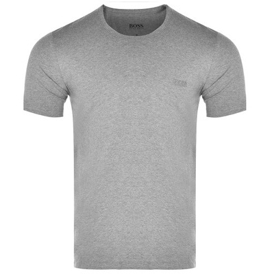 T-shirt Męski HUGO BOSS 50325887 Szary Regular Fit