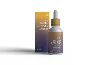 OLEJEK KONOPNY 3H CBN 5% CBD 2,5% NA SEN FULL SPEC