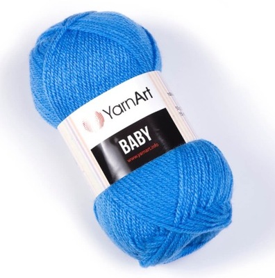 Włóczka YarnArt Baby kolor 600 Niebieski 50 gram