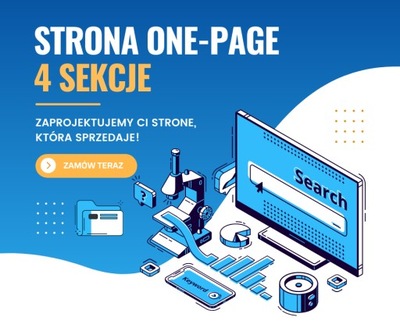 Strona Internetowa One Page Wizytówka - 4 sekcje