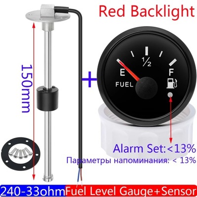 UNIVERSAL CAR FUEL GAUGE+FUEL LEVEL СЕНСОР 100~600MM FOR 52MM FUEL L~73105