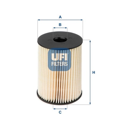 FILTRO COMBUSTIBLES UFI 26.054.00  