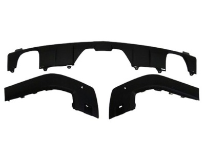 Mercedes glk 204 накладка бампера заднього offroad фото №1