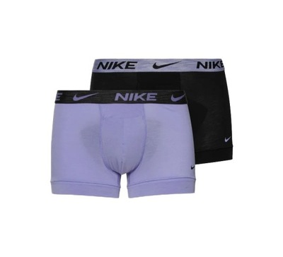 NIKE BOKSERKI MĘSKIE TRUNK 2PK PURPLE/BLACK r. M