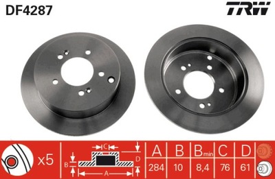 DISCO DE FRENADO DF4287  