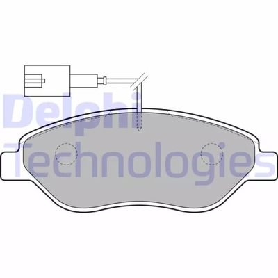 DELPHI LP1720 КОМПЛЕКТ КОЛОДОК ТОРМОЗНЫХ, ТОРМОЗА TARCZOWE