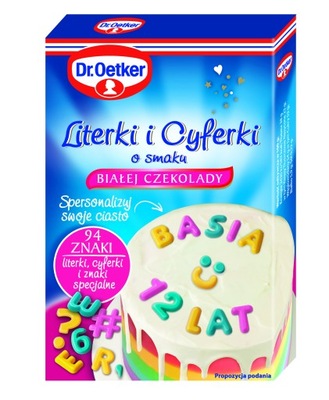 Dr. Oetker Kolorowe Literki i Cyferki 38 g