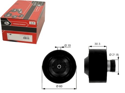 Ролик напрямна ремінь volvo c30 s40 ii s80 ii v50 фото №1