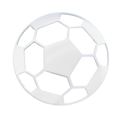 Piłka nożna football Dekor na bok tortu Białe Plexi