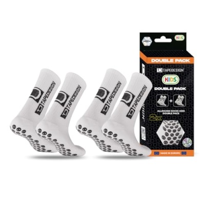 Tapedesign Doppelpack Allround Socks Kids 2 pary białe skarpety
