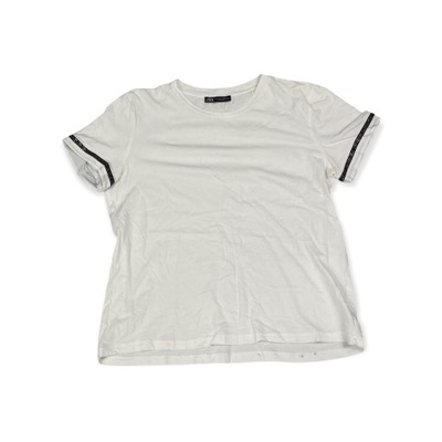 Biała koszulka T-shirt damski ZARA S
