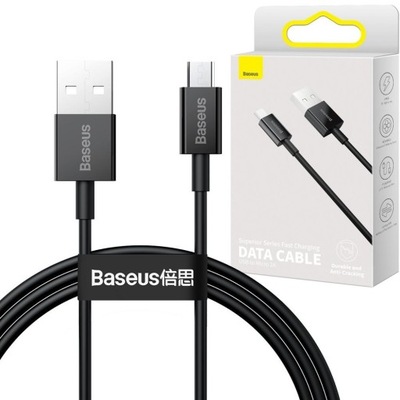 Wytrzymały Kabel USB microUSB 2A 100cm 1m Baseus