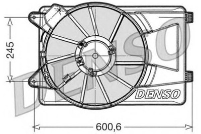 Вентилятор радіатора denso 51825890 фото №1
