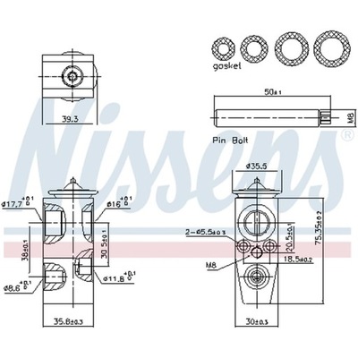 VÁLVULA ROZPREZNY, ACONDICIONAMIENTO NISSENS 999448  