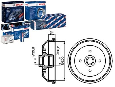 JUEGO BEBNOW DE FRENADO BOSCH 90007526 418117 9  