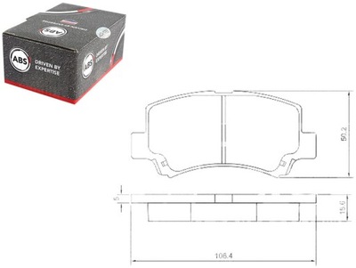 Гальмівні колодки гальмівні suzuki wagon r+ 97-00 a.b.s. фото №1