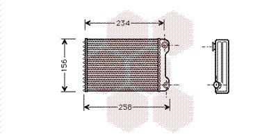 VAN WEZEL 17006242 ОБМІННИК ТЕПЛА, ОБІГРІВАЧ САЛОНУ