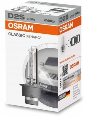 OSRAM D2S XENÓN XENARC CLASSIC BALASTO 35W 85V 3200 LM 4300 K 66240CLC  