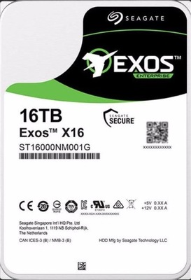 Dysk twardy Seagate Exos X16 16TB ST16000NM001G SATA III 3,5"