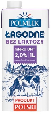 (DP) Mleko bez laktozy krowie Polmlek 2% 1L