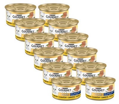 Purina Gourmet Gold mus z kurczakiem 12x85g