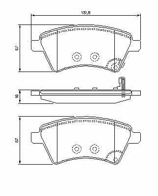 КОЛОДКИ ГАЛЬМІВНІ ПЕРЕД SUZUKI SX4, FIAT SEDICI 06-