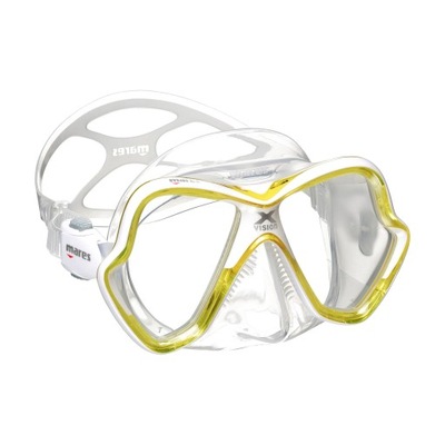 Maska do nurkowania Mares X-Vision bezbarwno-żółta