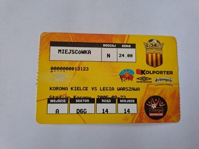 KORONA KIELCE - LEGIA WARSZAWA 23-09-2006