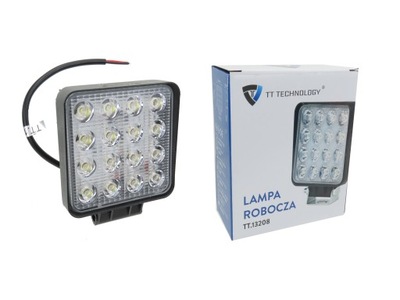 FARO EN FUNCIONAMIENTO 16 DIODO LUMINOSO LED ANTINIEBLA FARO 48W 12/24V  