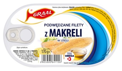 Graal Podwędzane Filety z Makreli w Oleju 170 g