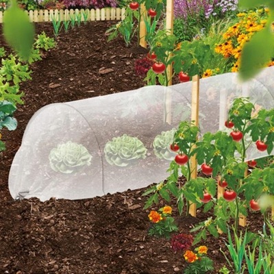 MINI SZKLARNIA TUNEL OGRODOWY Z AGROWŁOKNINY 3m OCHRONA ROŚLIN UPRAWA